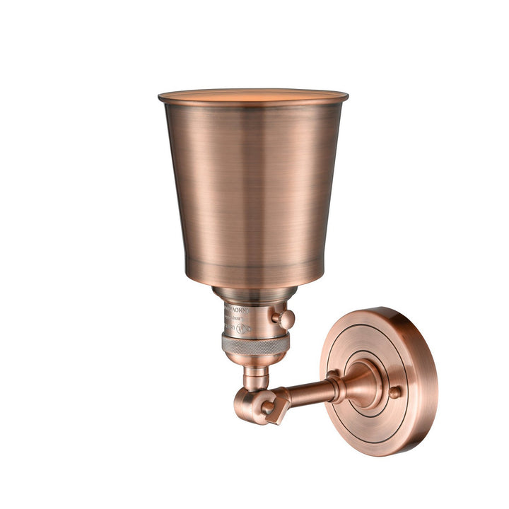 Innovations Franklin Restoration 203SW-AC-M9-AC Wall Sconce Light - Antique Copper