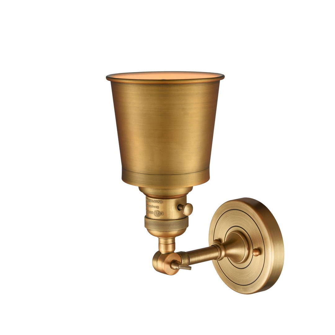 Innovations Franklin Restoration 203SW-BB-M9-BB Wall Sconce Light - Brushed Brass