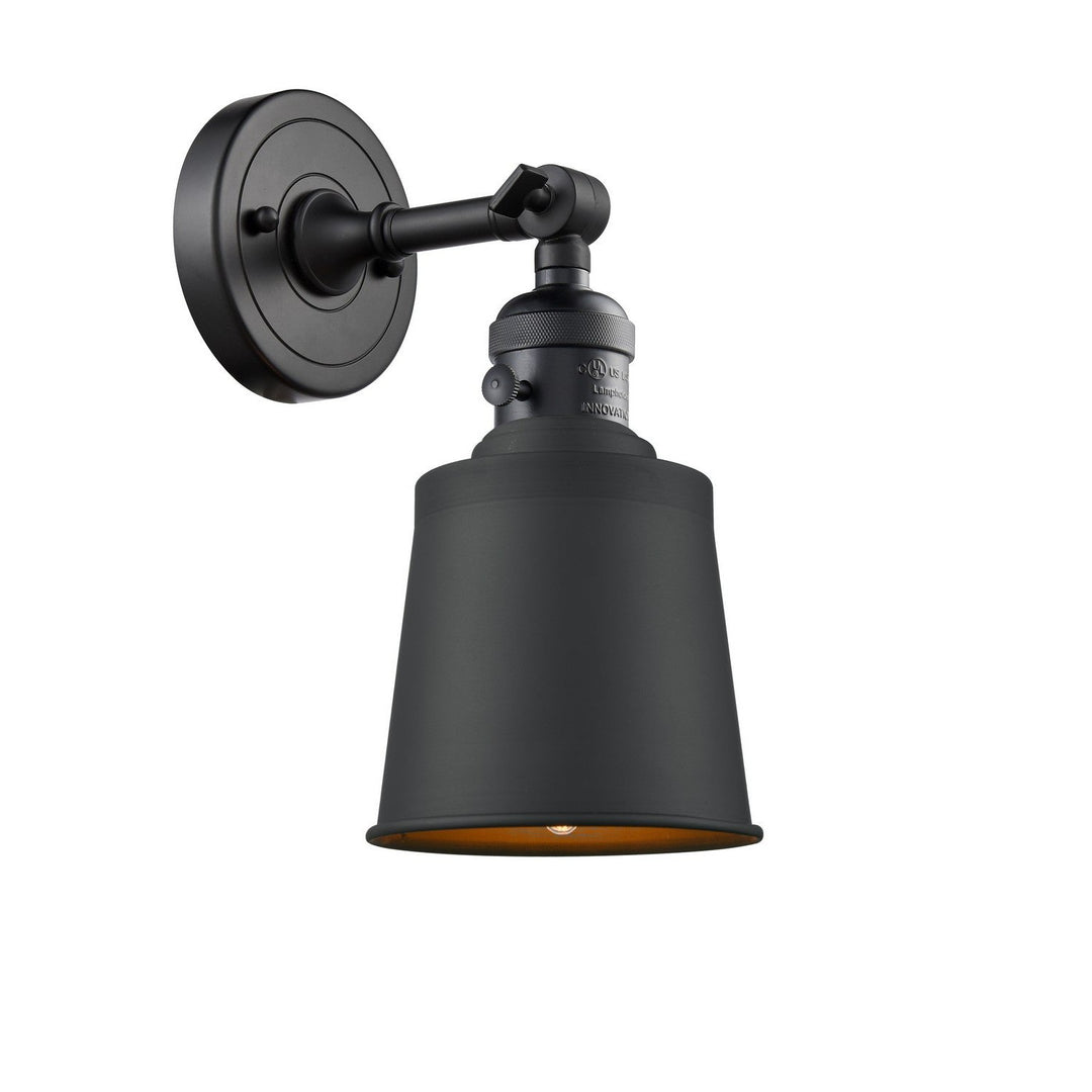Innovations Franklin Restoration 203SW-BK-M9-BK-LED Wall Sconce Light - Matte Black