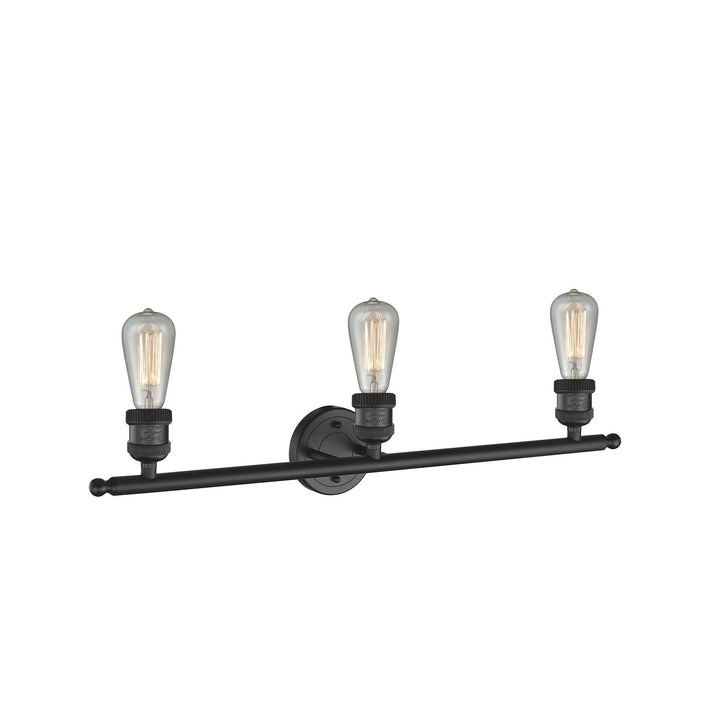 Innovations Franklin Restoration 205NH-BK Bath Vanity Light 30 in. wide - Matte Black