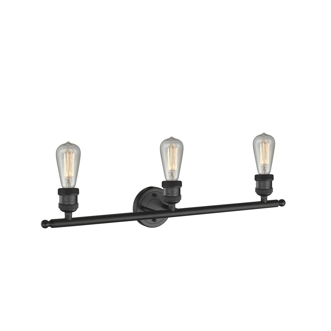 Innovations Franklin Restoration 205NH-BK-LED Bath Vanity Light 30 in. wide - Matte Black