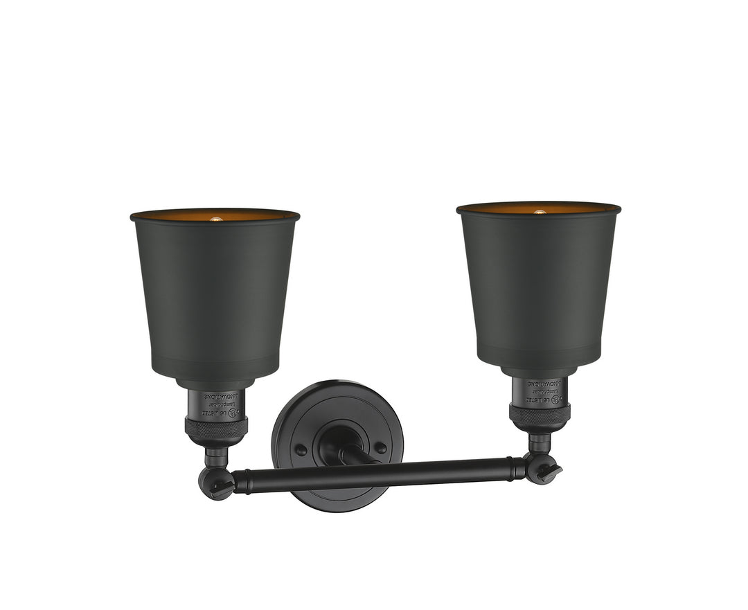 Innovations Franklin Restoration 208-BK-M9-BK Bath Vanity Light 16 in. wide - Matte Black