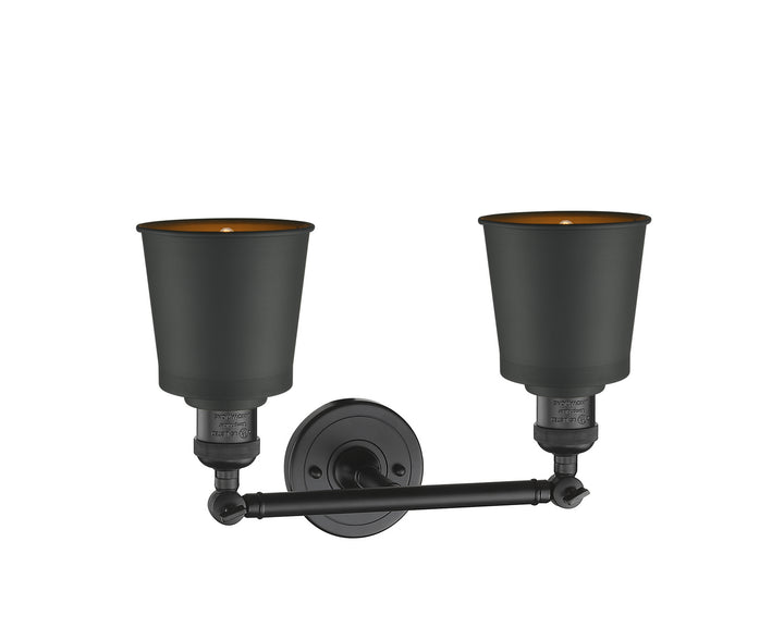 Innovations Franklin Restoration 208-BK-M9-BK-LED Bath Vanity Light 16 in. wide - Matte Black