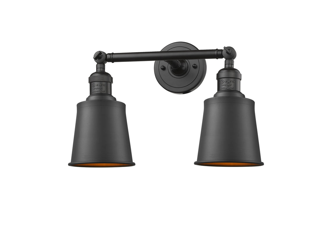 Innovations Franklin Restoration 208L-OB-M9-OB-LED Bath Vanity Light 6 in. wide - Oil Rubbed Bronze