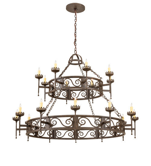 2nd Avenue Majella 01.0844.66.210717 Chandelier Light - Classic Rust