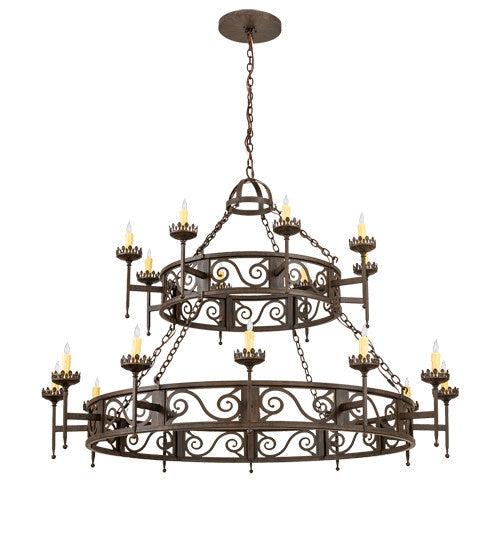 2nd Avenue Majella 01.0844.66.210717 Chandelier Light - Classic Rust