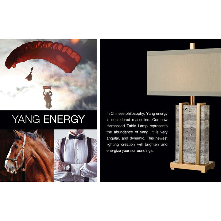 Elk Lighting D3894  Harnessed Lamp Gray