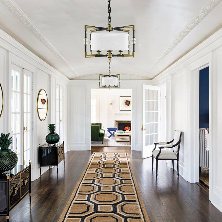 American Brass & Crystal Magro CH3702-35S-36G-ST-HL Chandelier Light - Old Bronze w/Old Brass Accents