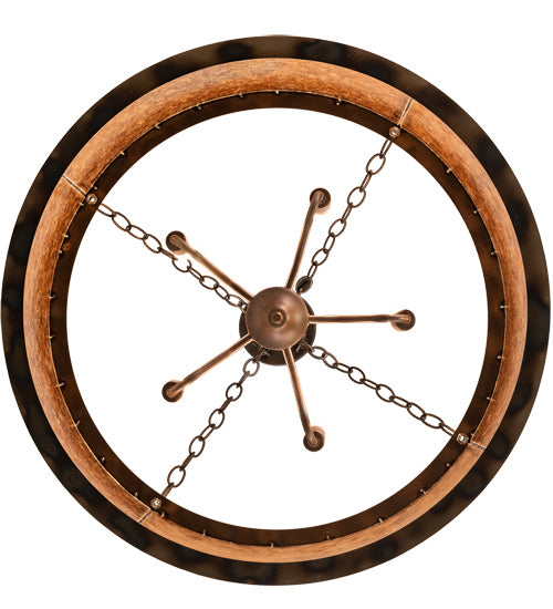 Meyda Tiffany Ridin Hy Personalized 213958 Ceiling Light - Antique Copper,Burnished