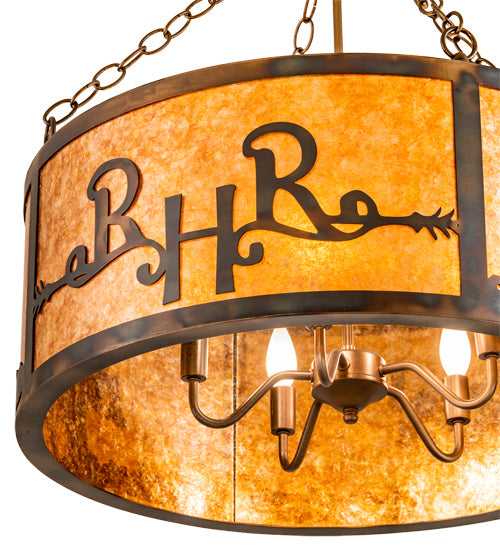 Meyda Tiffany Ridin Hy Personalized 213958 Ceiling Light - Antique Copper,Burnished