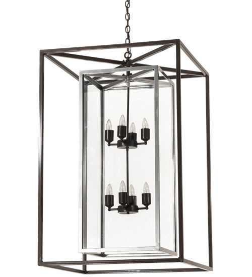 Meyda Tiffany Kitzi Box 215083 Pendant Light - Nickel, Timeless Bronze