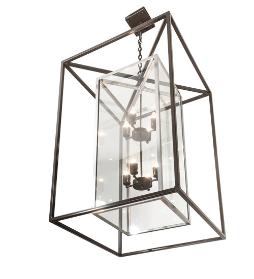 Meyda Tiffany Kitzi Box 215083 Pendant Light - Nickel, Timeless Bronze