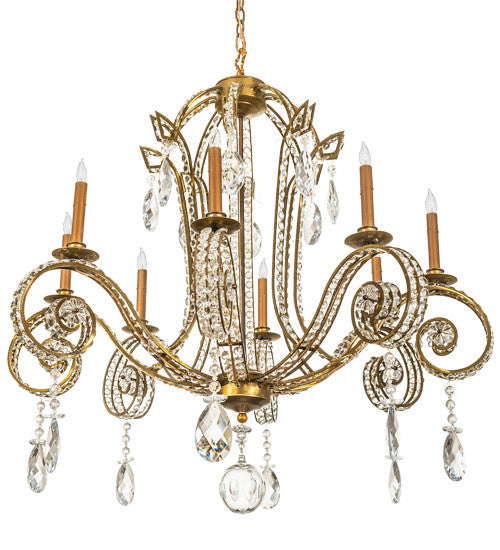 2nd Avenue Lucerne 200054-12 Chandelier Light - Transparent Gold