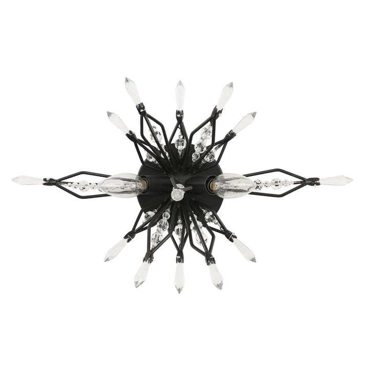 Varaluz Orbital 311B02CB Bath Vanity Light 17 in. wide - Carbon