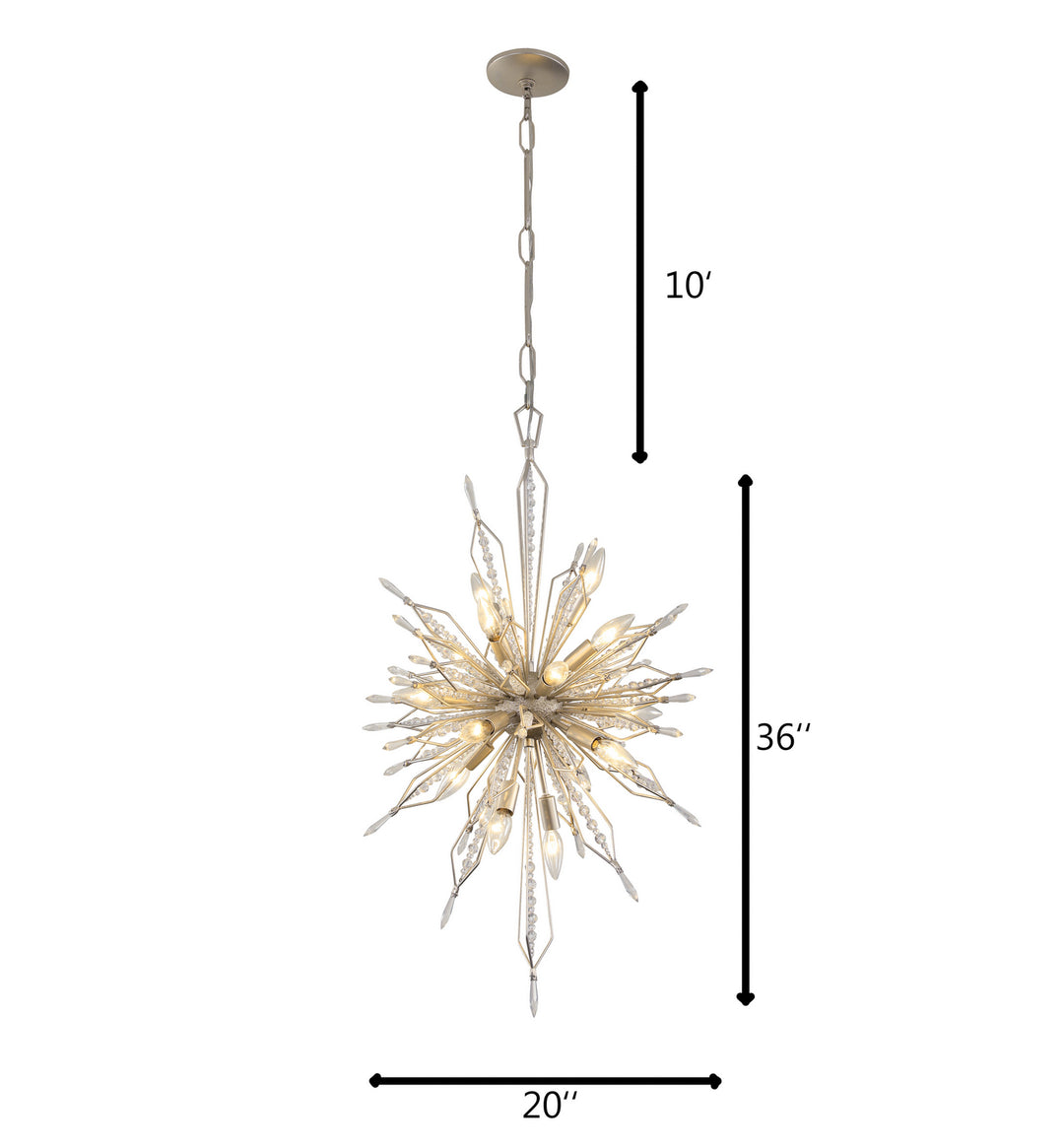 Varaluz Orbital 311F16GD Pendant Light - Gold Dust