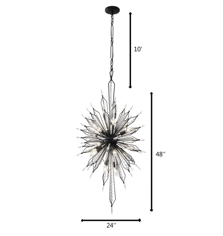 Varaluz Orbital 311F20CB Pendant Light - Carbon