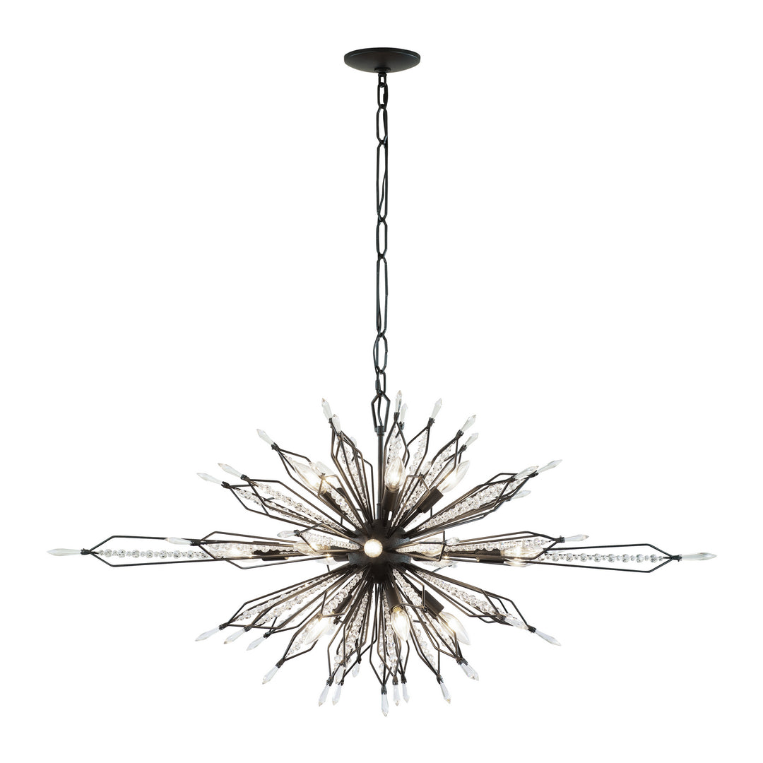 Varaluz Orbital 311N16CB Chandelier Light - Carbon