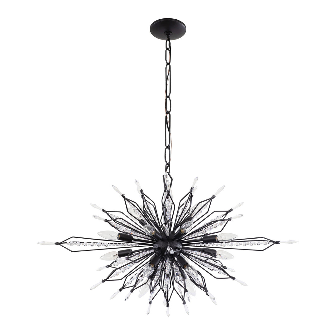 Varaluz Orbital 311N16CB Chandelier Light - Carbon