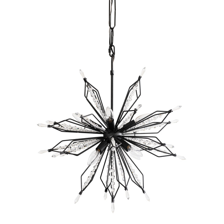 Varaluz Orbital 311P08CB Chandelier Light - Carbon