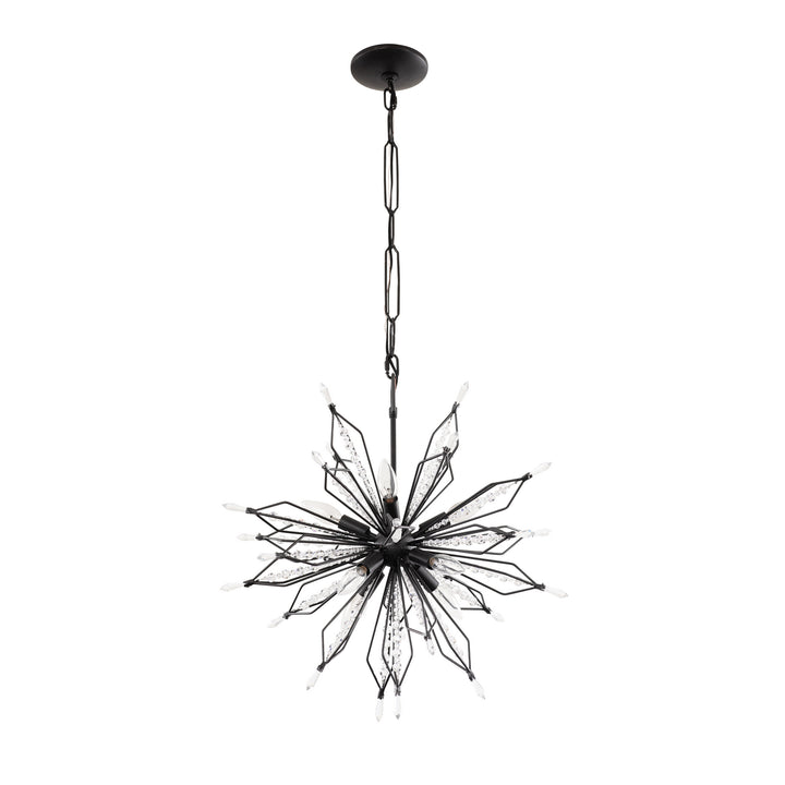 Varaluz Orbital 311P08CB Chandelier Light - Carbon