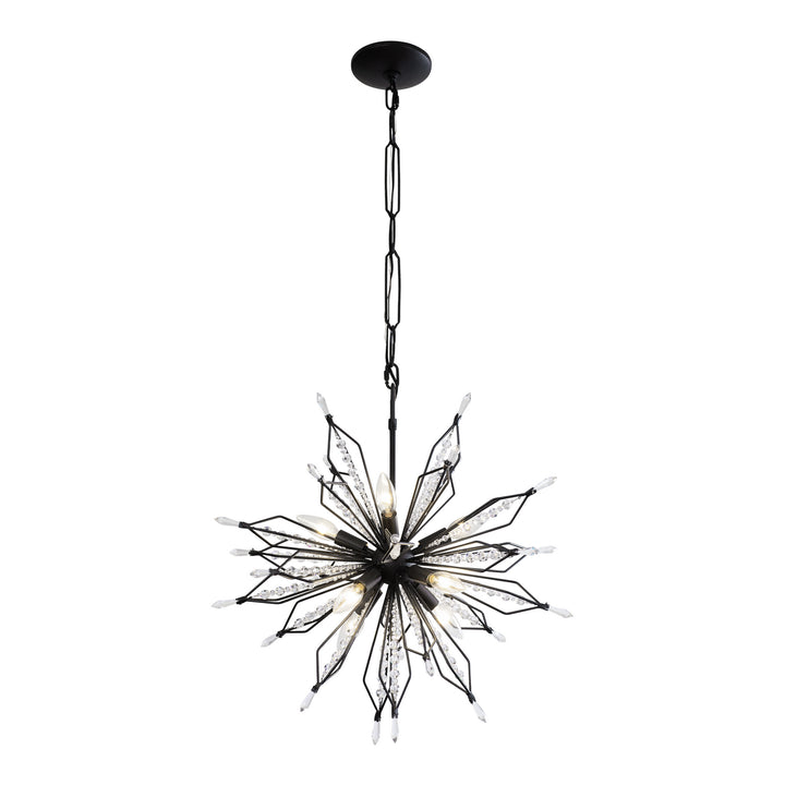 Varaluz Orbital 311P08CB Chandelier Light - Carbon