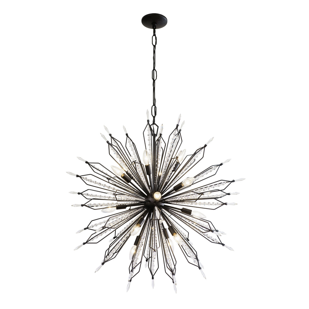 Varaluz Orbital 311P16CB Chandelier Light - Carbon