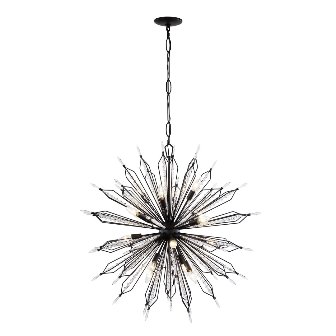 Varaluz Orbital 311P16CB Chandelier Light - Carbon