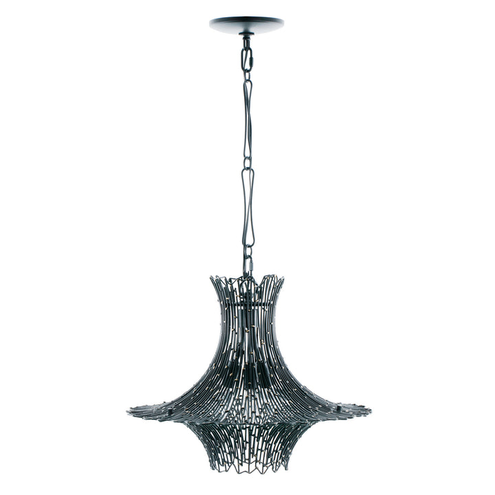Varaluz Rikki 320C03CBAG Chandelier Light - Carboged Gold