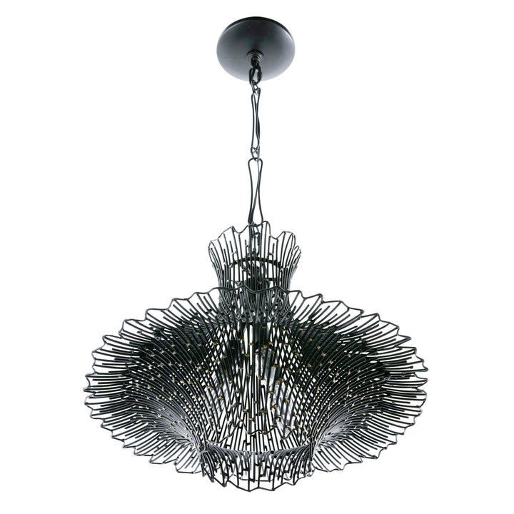 Varaluz Rikki 320C03CBAG Chandelier Light - Carboged Gold