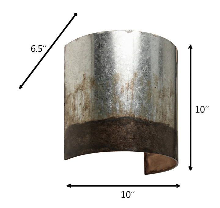 Varaluz Cannery 323W01OG Wall Sconce Light - Ombre Galvanized