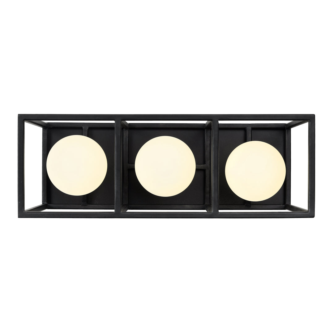 Varaluz Plaza 325B03CBHG Bath Vanity Light 15 in. wide - Carbon/Havana Gold