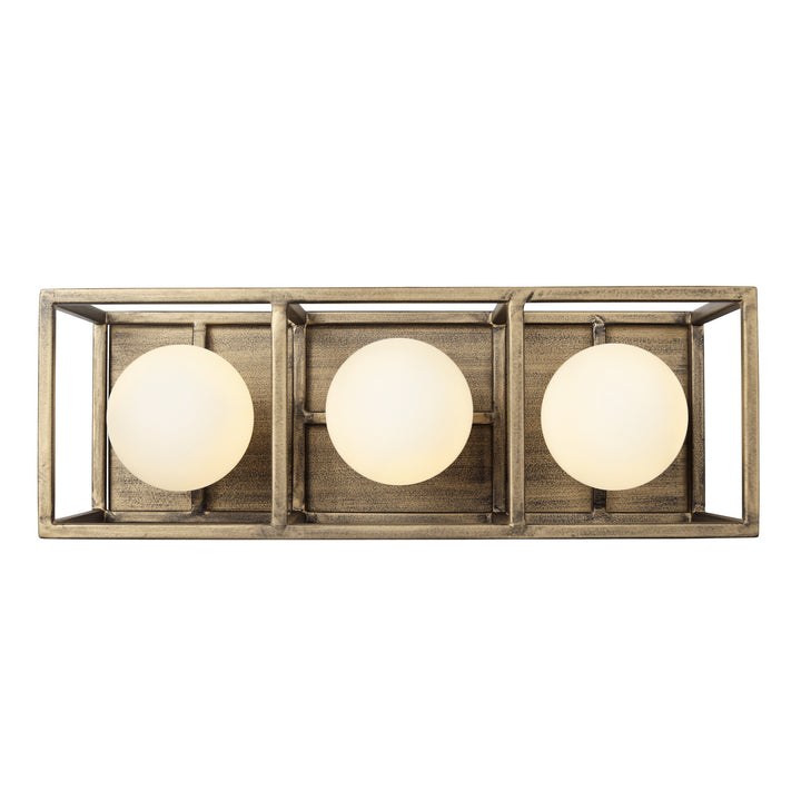 Varaluz Plaza 325B03HGCB Bath Vanity Light 15 in. wide - Havana Gold/Carbon