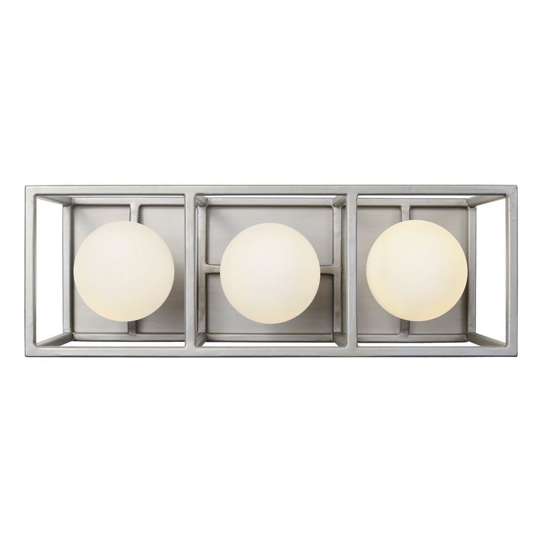 Varaluz Plaza 325B03SOCB Bath Vanity Light 15 in. wide - Silverado/Carbon