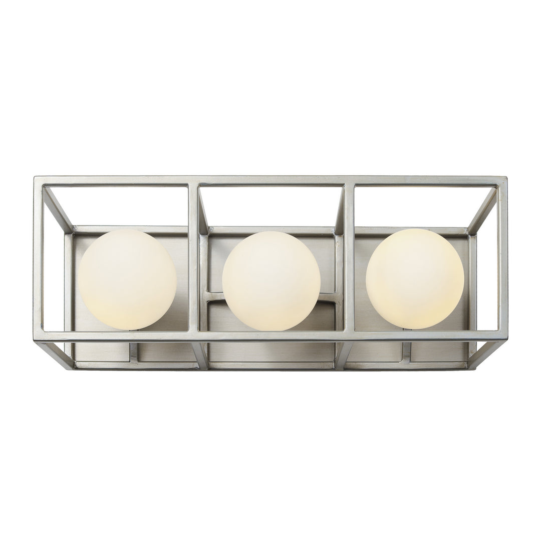Varaluz Plaza 325B03SOCB Bath Vanity Light 15 in. wide - Silverado/Carbon