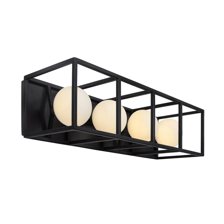 Varaluz Plaza 325B04CBHG Bath Vanity Light 20 in. wide - Carbon/Havana Gold