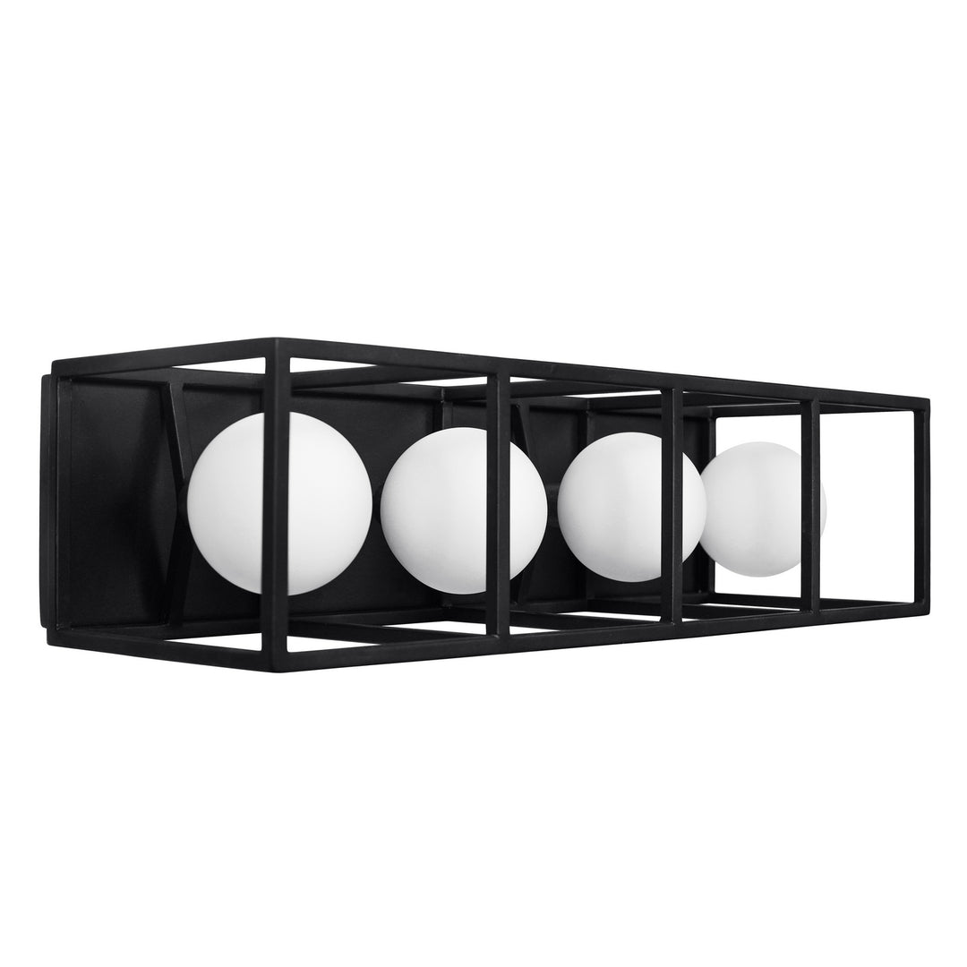 Varaluz Plaza 325B04CBHG Bath Vanity Light 20 in. wide - Carbon/Havana Gold