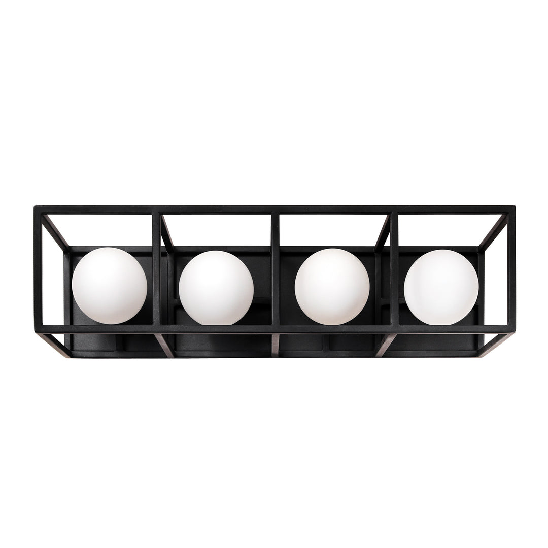 Varaluz Plaza 325B04CBHG Bath Vanity Light 20 in. wide - Carbon/Havana Gold