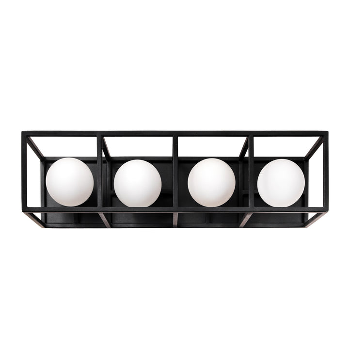 Varaluz Plaza 325B04CBHG Bath Vanity Light 20 in. wide - Carbon/Havana Gold