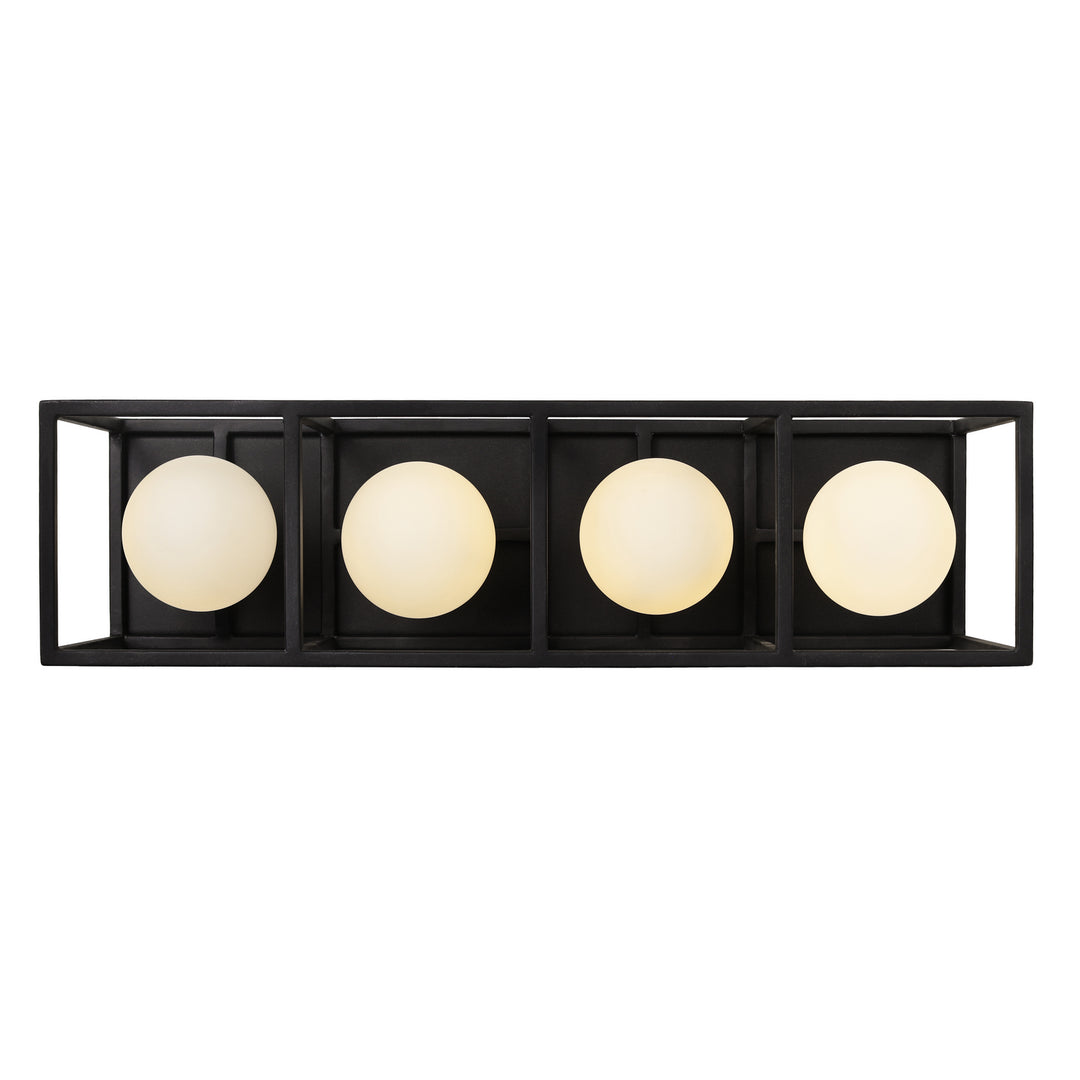 Varaluz Plaza 325B04CBHG Bath Vanity Light 20 in. wide - Carbon/Havana Gold