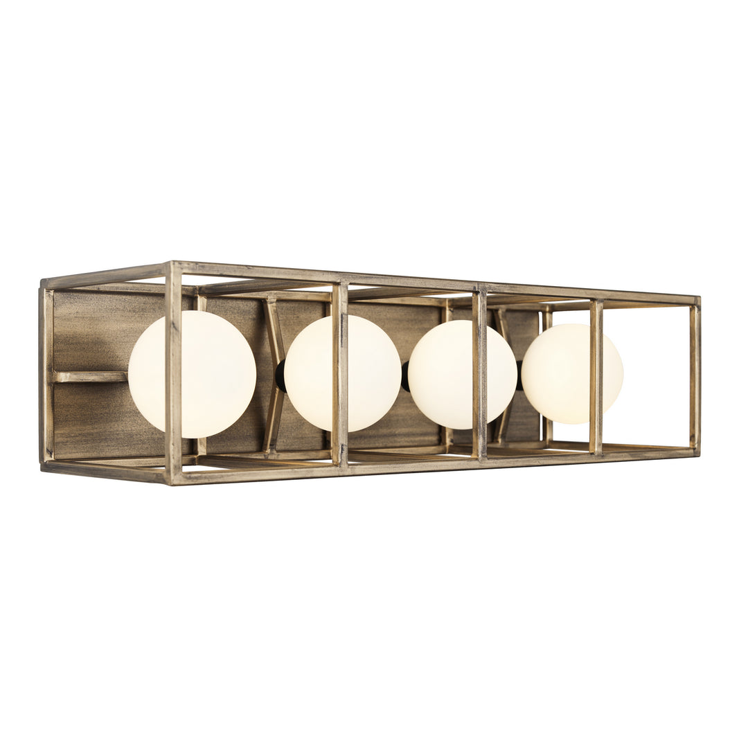 Varaluz Plaza 325B04HGCB Bath Vanity Light 20 in. wide - Havana Gold/Carbon