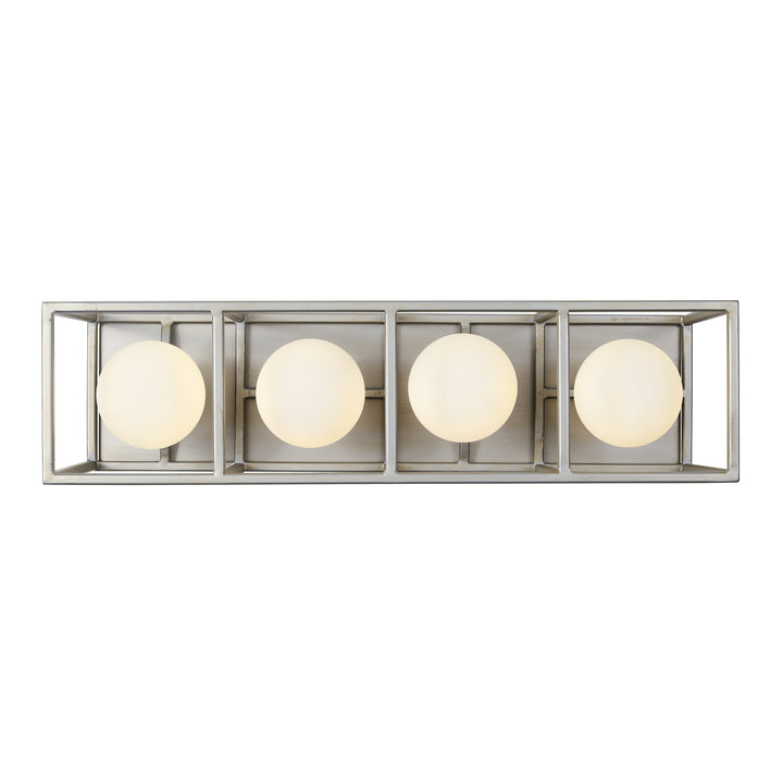 Varaluz Plaza 325B04SOCB Bath Vanity Light 20 in. wide - Silverado/Carbon