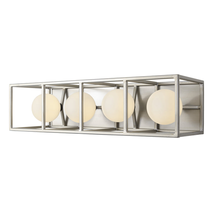 Varaluz Plaza 325B04SOCB Bath Vanity Light 20 in. wide - Silverado/Carbon