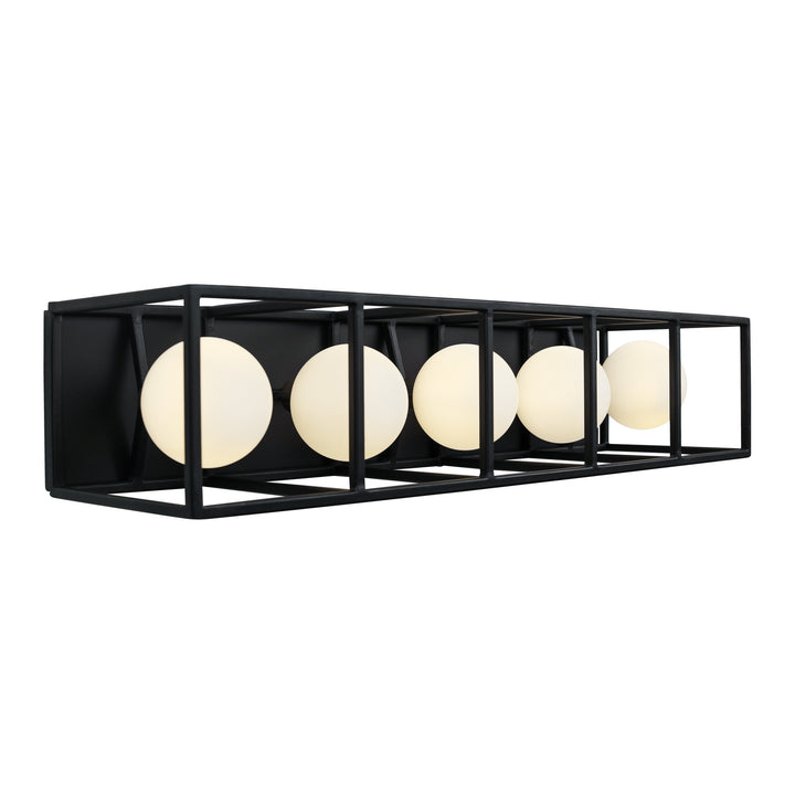 Varaluz Plaza 325B05CBHG Bath Vanity Light 24 in. wide - Carbon/Havana Gold