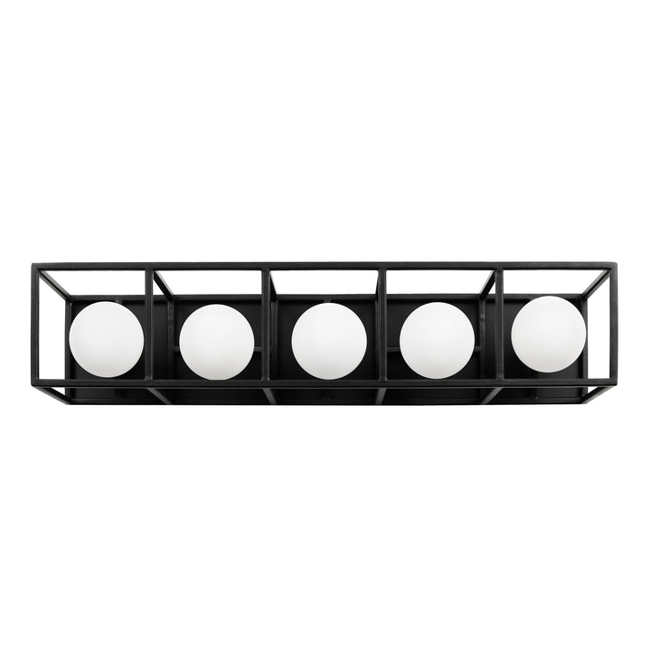 Varaluz Plaza 325B05CBHG Bath Vanity Light 24 in. wide - Carbon/Havana Gold