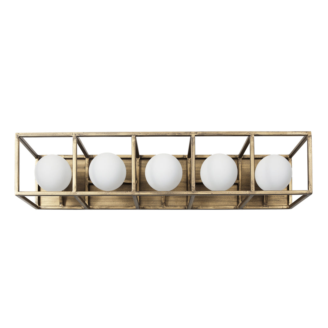 Varaluz Plaza 325B05HGCB Bath Vanity Light 24 in. wide - Havana Gold/Carbon