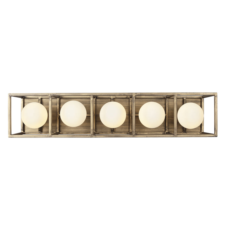 Varaluz Plaza 325B05HGCB Bath Vanity Light 24 in. wide - Havana Gold/Carbon