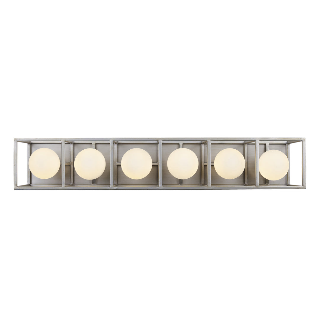 Varaluz Plaza 325B06SOCB Bath Vanity Light 29 in. wide - Silverado/Carbon