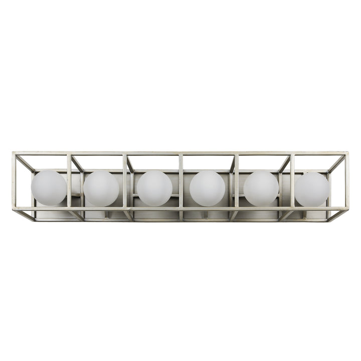 Varaluz Plaza 325B06SOCB Bath Vanity Light 29 in. wide - Silverado/Carbon