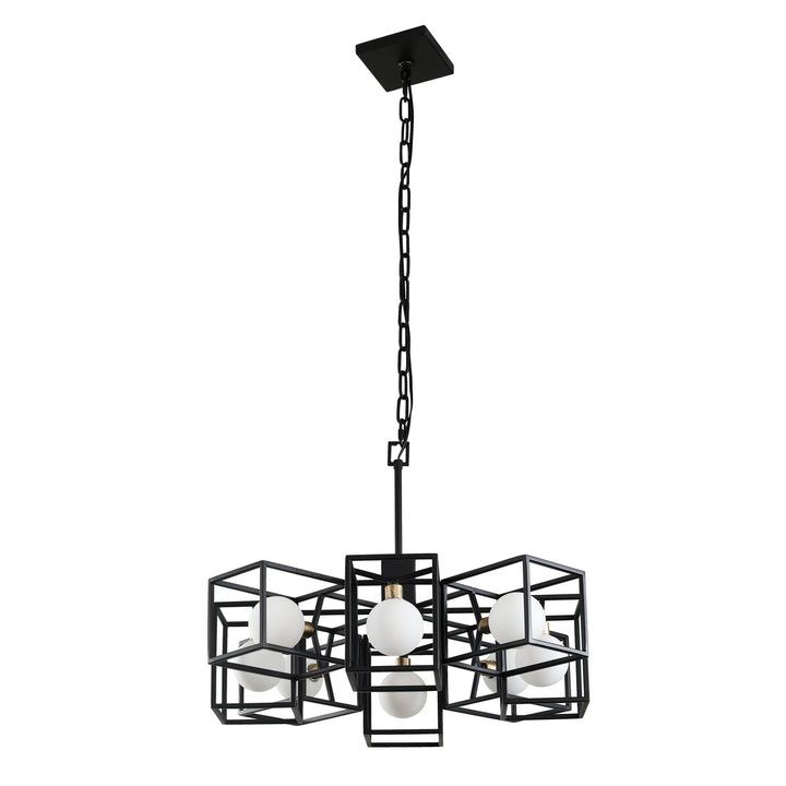 Varaluz Plaza 325C08CBHG Chandelier Light - Carbon/Havana Gold