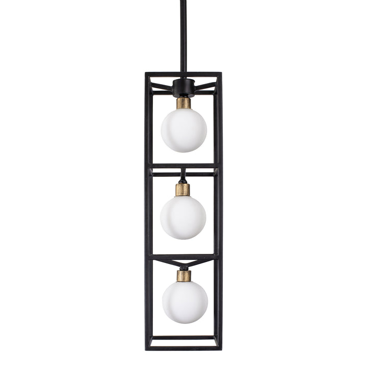 Varaluz Plaza 325F03CBHG Pendant Light - Carbon/Havana Gold